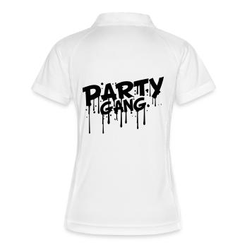 Gang Party Style comique Graffiti - Polo respirant Femme - blanc/marine - Dos