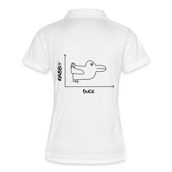 Duck'n Rabbit - Frauen Polo atmungsaktiv - Weiß/Navy - Hinten