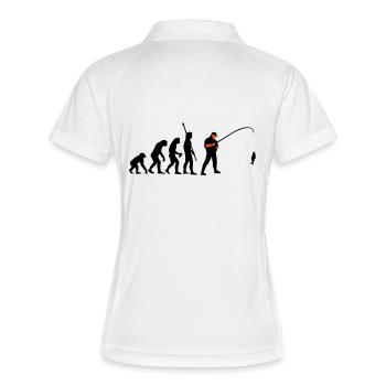 evolution_angler_a_2c_fisch - Polo respirant Femme - blanc/marine - Dos