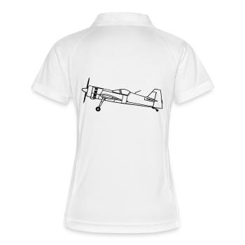 yak - Polo respirant Femme - blanc/marine - Dos