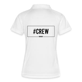 crew member - Polo respirant Femme - blanc/marine - Dos