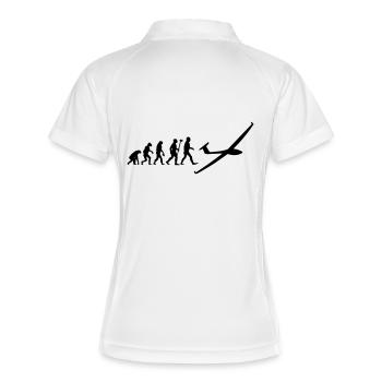 evolution glide sailplane - Women's Polo breathable - white/navy - Back