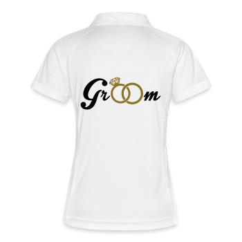 Groom - Polo respirant Femme - blanc/marine - Dos