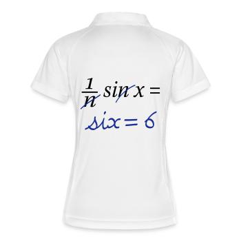 sinus - Polo respirant Femme - blanc/marine - Dos