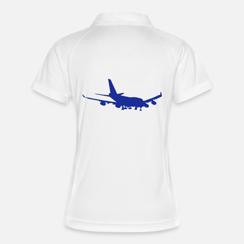 747 Silhouette - Women's Polo breathable - white/navy