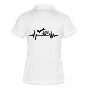 BMX - Polo respirant Femme - blanc/marine - Dos