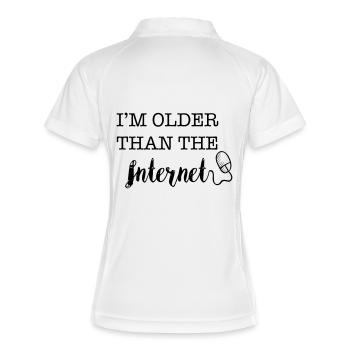 I'm Older Than The Internet ... - Women's Polo breathable - white/navy - Back