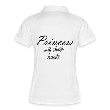 Princess with chalky hands - Women's Polo breathable - white/navy - Back