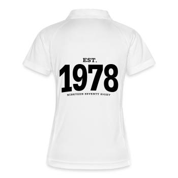 EST. 1978 Nineteen Seventy Eight - Women's Polo breathable - white/navy - Back