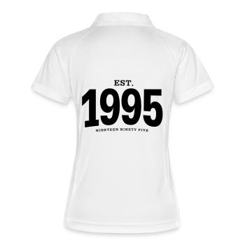 HNE. 1995 Nineteen Ninety Five - Polo respirant Femme - blanc/marine - Dos