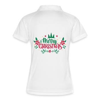 Merry Christmas - Women's Polo breathable - white/navy - Back