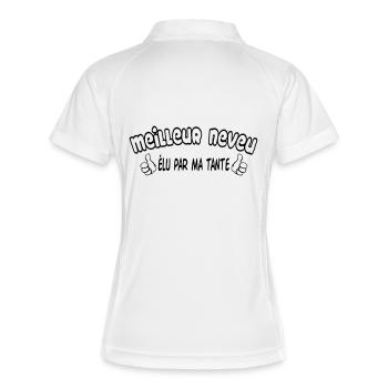 BEST Nephew - Women's Polo breathable - white/navy - Back