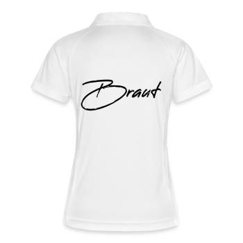 Bride - Bride wedding hen party - Women's Polo breathable - white/navy - Back
