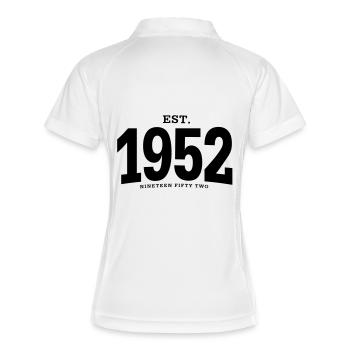 HNE. 1952 Nineteen Fifty Two - Polo respirant Femme - blanc/marine - Dos