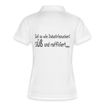 sucre - Polo respirant Femme - blanc/marine - Dos