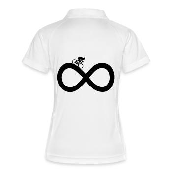Vélo sans fin - Polo respirant Femme - blanc/marine - Dos