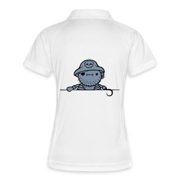 Pirate Captain Cool - Women's Polo breathable - white/navy - Back