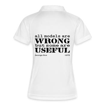 All models are wrong but some are useful - Women's Polo breathable - white/navy - Back