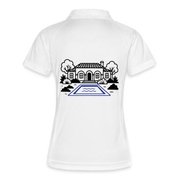Finca House Villa - Women's Polo breathable - white/navy - Back