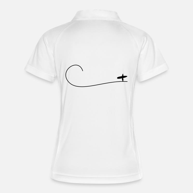 Catch a Wave - Women's Polo breathable - white/navy