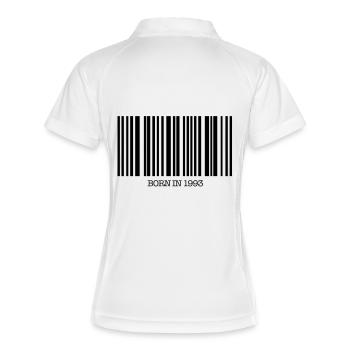 born_in_1993_f1 - Polo respirant Femme - blanc/marine - Dos