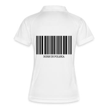 born_in_polska_f1 - Polo respirant Femme - blanc/marine - Dos