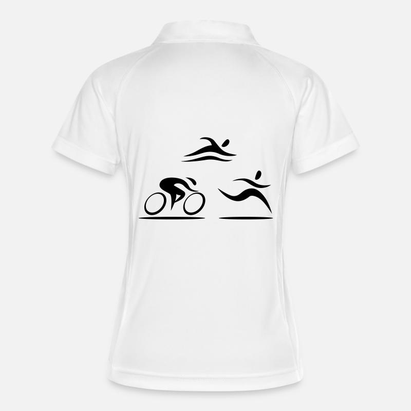 triatlon - Women's Polo breathable - white/navy