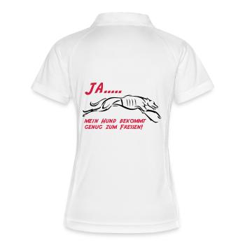 My dog is getting enough to eat - Women's Polo breathable - white/navy - Back