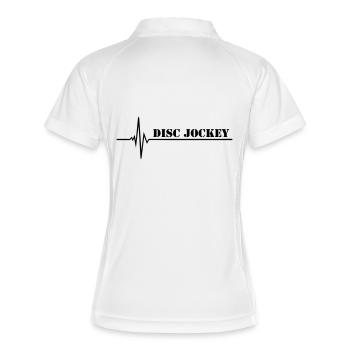 DJ - Polo respirant Femme - blanc/marine - Dos