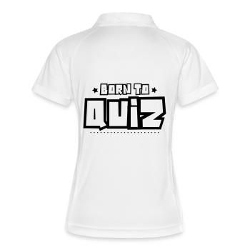Born to quiz 2018 - Women's Polo breathable - white/navy - Back