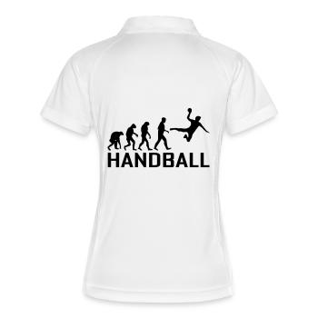 handball hand-ball - Polo respirant Femme - blanc/marine - Dos
