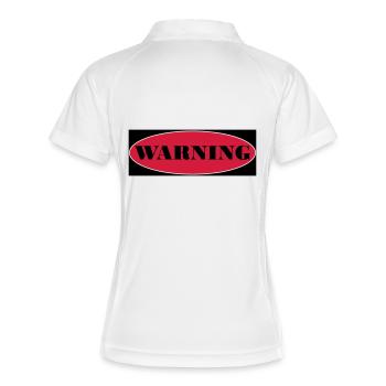 Warning - Polo respirant Femme - blanc/marine - Dos