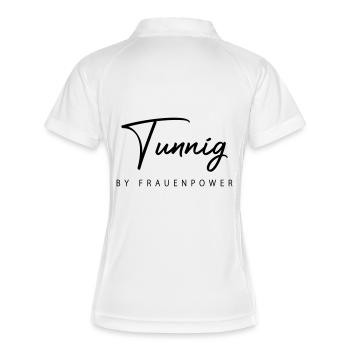 Tuning par Girl Power - Polo respirant Femme - blanc/marine - Dos