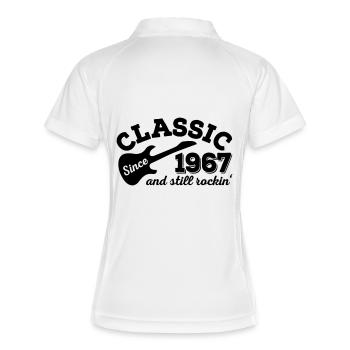 1967 - Women's Polo breathable - white/navy - Back
