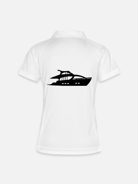 yacht - Women's Polo breathable - white/navy