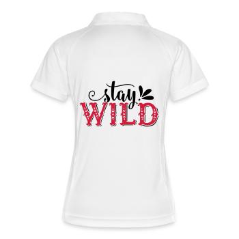 Stay Wild - Polo respirant Femme - blanc/marine - Dos