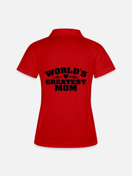 Grande maman du monde - Polo respirant Femme - blanc/marine