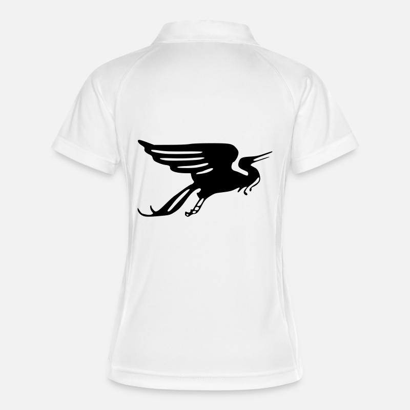 Wandervogel - Polo respirant Femme - blanc/marine