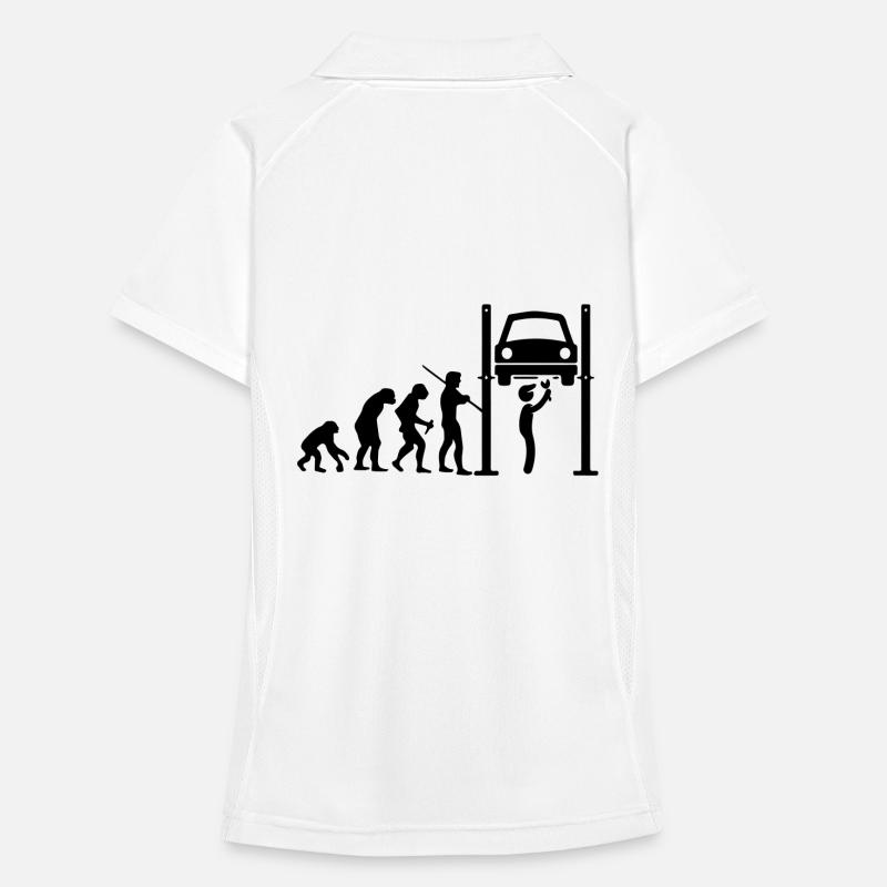 Mechaniker Evolution Frauen Polo atmungsaktiv