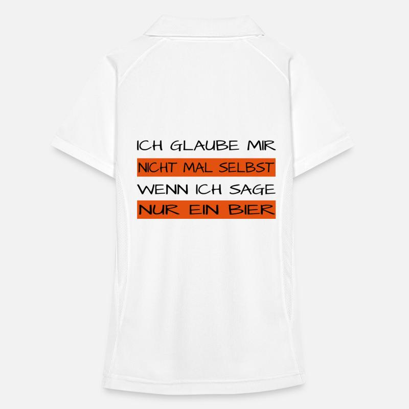 Nur ein Bier Frauen Polo atmungsaktiv