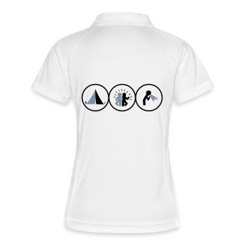 Festival - Polo respirant Femme - blanc/marine - Dos