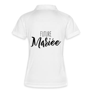 Future Mariée - Polo respirant Femme - blanc/marine - Dos