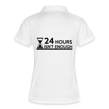 24 heures ne suffisent pas - à court de temps - Polo respirant Femme - blanc/marine - Dos