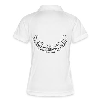 Crown wings - Women's Polo breathable - white/navy - Back