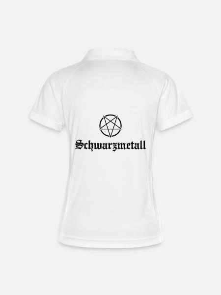 Schwarzmetall No.1 - Women's Polo breathable - white/navy