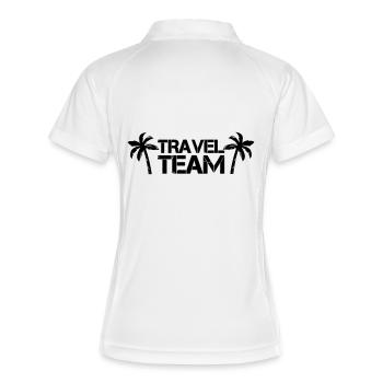 Équipe de voyage - Polo respirant Femme - blanc/marine - Dos