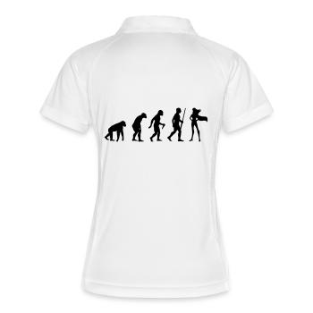 Super-héros féminin - Polo respirant Femme - blanc/marine - Dos