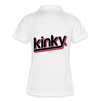 kinky - Women's Polo breathable - white/navy - Back