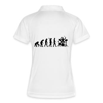 Evolution Batterie - Polo respirant Femme - blanc/marine - Dos