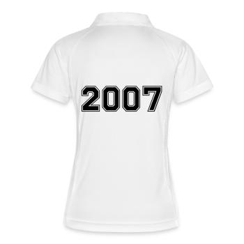 2007 - Polo respirant Femme - blanc/marine - Dos